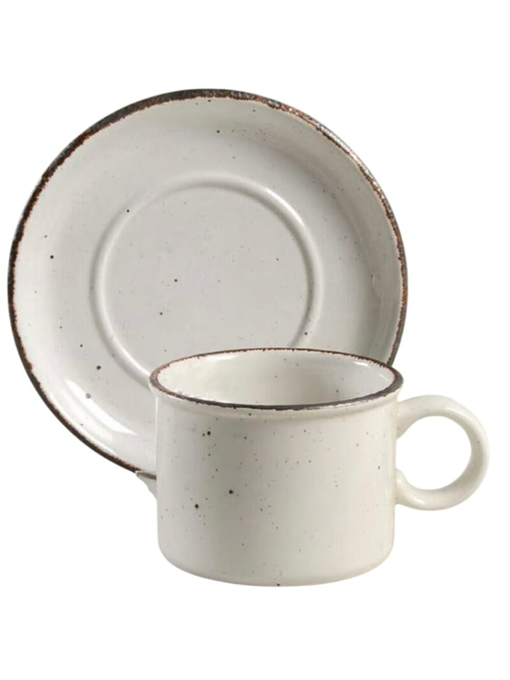 Stonehenge Midwinter Creation Vintage Flat Cup & Saucer 4 Sets